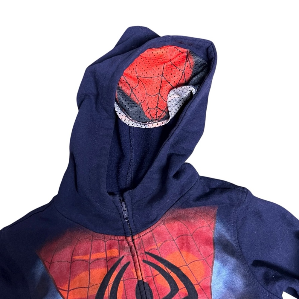 Kids Marvel Ultimate Spiderman Hoodie Sweater Size 7 - Picture 2 of 5